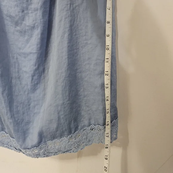 Chico's Blue Lace Trim Tank Top! - Picture 5 of 5